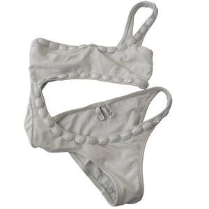 ViX White Paula Hermanny bikini with bead One Piece Size Small